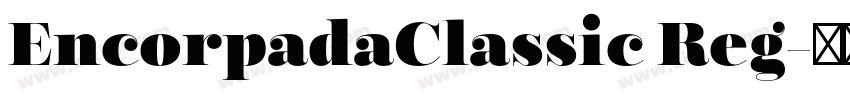 EncorpadaClassic Reg字体转换